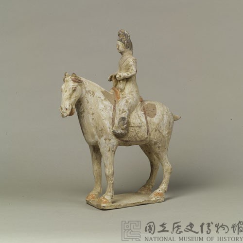 加彩人騎馬樂器俑藏品圖，第25張