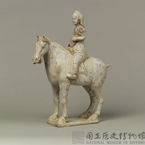 加彩人騎馬樂器俑藏品圖，第20張