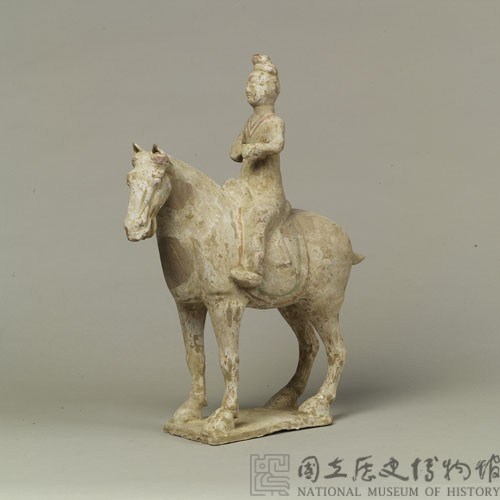 加彩人騎馬樂器俑藏品圖，第24張