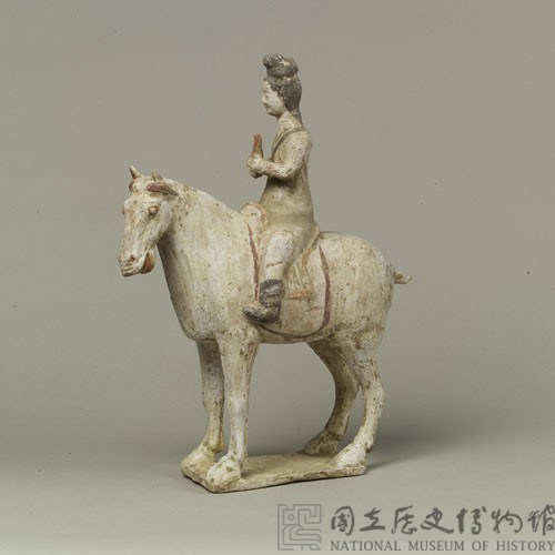 加彩人騎馬樂器俑藏品圖，第23張