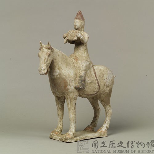 加彩人騎馬樂器俑藏品圖，第19張