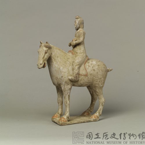 加彩人騎馬樂器俑藏品圖，第22張
