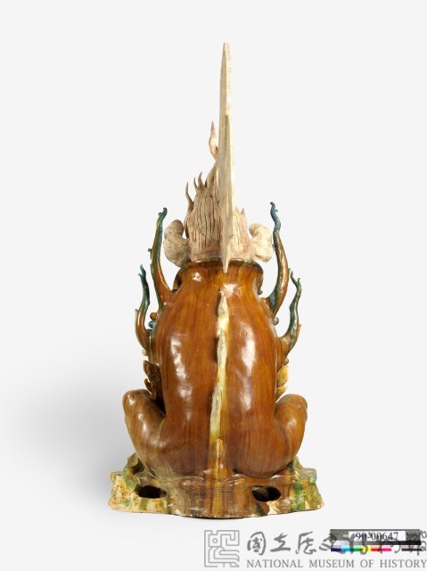 三彩加藍人面鎮墓獸藏品圖，第7張