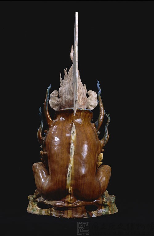 三彩加藍人面鎮墓獸藏品圖，第8張