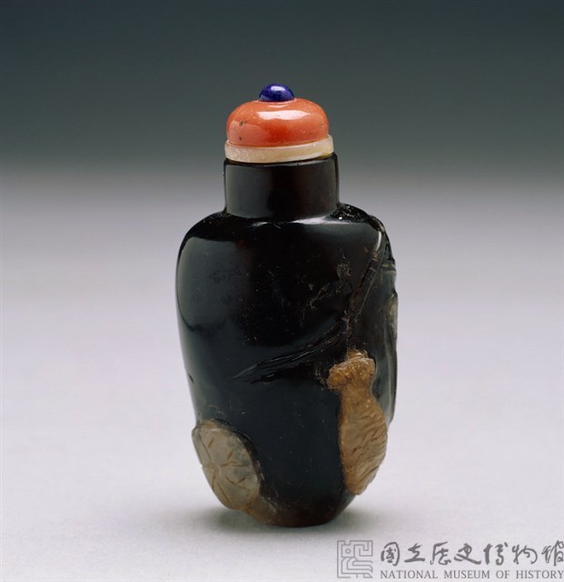 墨晶鼻煙壺藏品圖，第1張