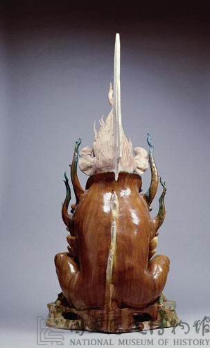 三彩加藍人面鎮墓獸藏品圖，第4張