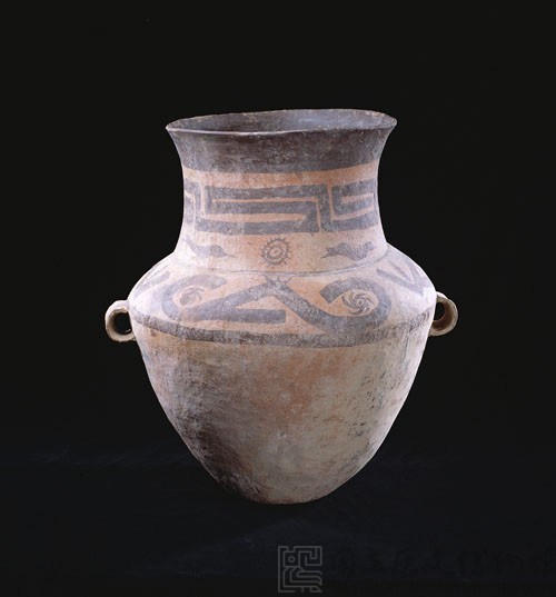 Double-handled earthenware jar with painted decoration. Collection Image, Figure 6, Total 9 Figures