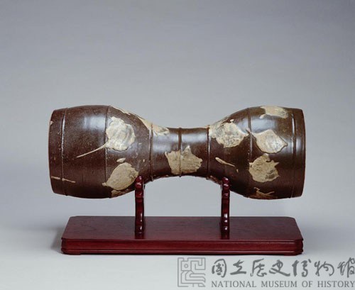 茶末釉藍白斑腰鼓藏品圖，第1張