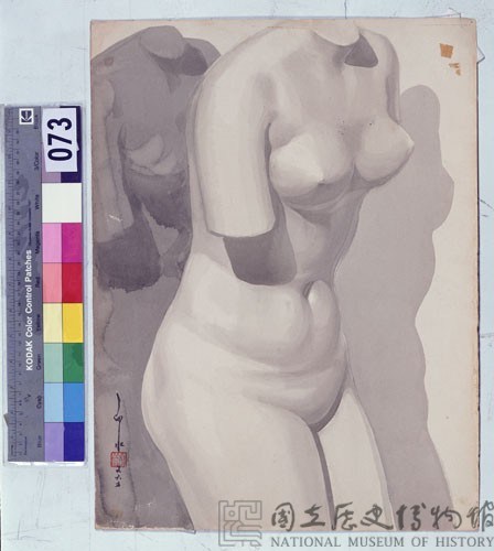 素描--石膏像藏品圖，第1張