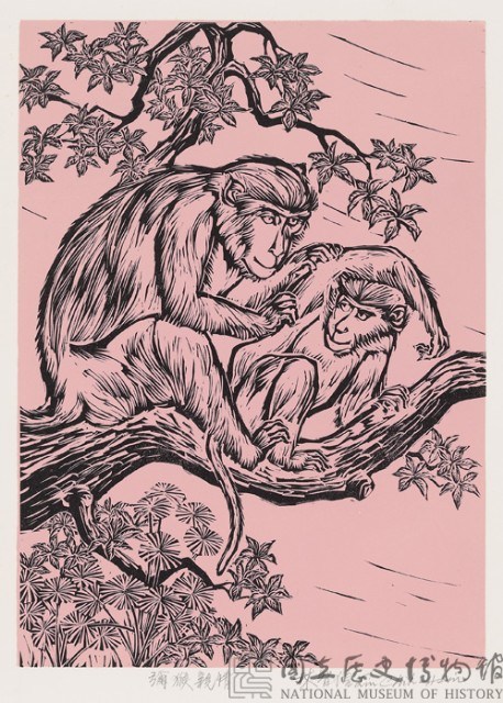 獼猴親情(一)藏品圖，第1張