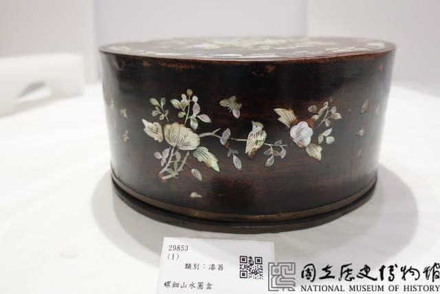 螺鈿山水圓盒藏品圖，第2張