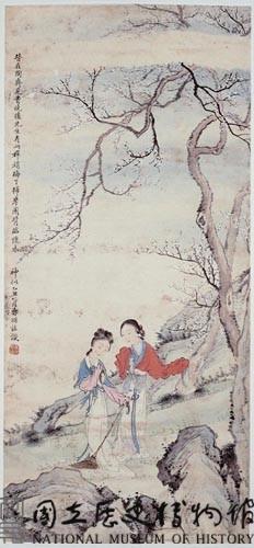 梅下掃花圖藏品圖，第1張