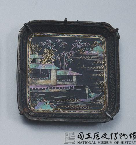 螺鈿方盤藏品圖，第1張