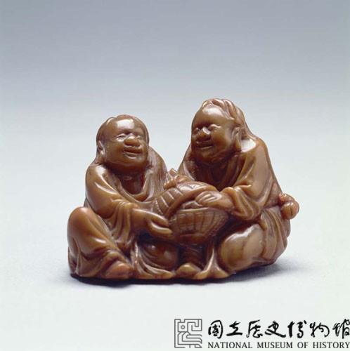 石雕和合二仙藏品圖，第1張