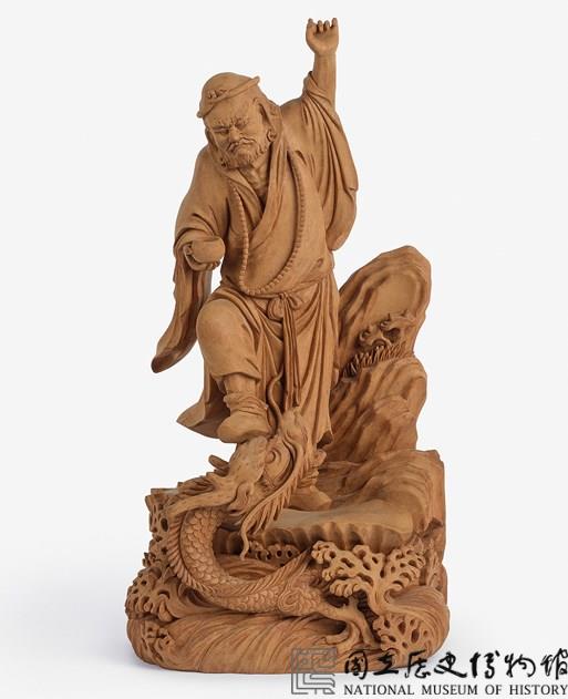 木雕「降龍尊者」藏品圖，第1張