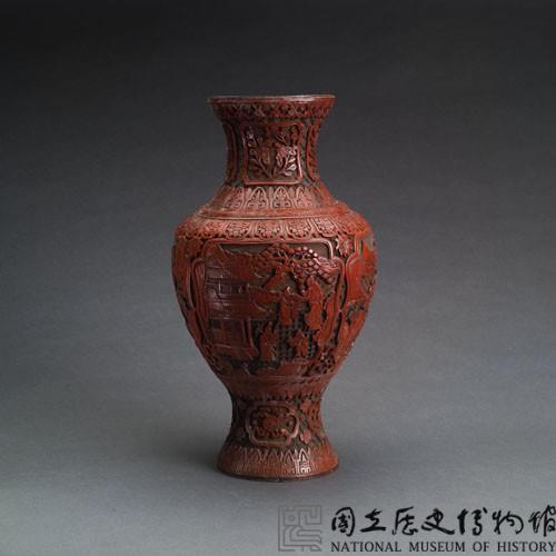 剔紅大花瓶藏品圖，第1張