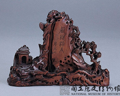 黃楊木雕山水小屏-國立歷史博物館-藏品資料-29840