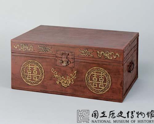 雙喜紋皮箱藏品圖，第1張
