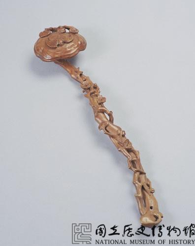 黃楊木雕梅花如意藏品圖，第1張