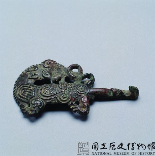 螭龍銅帶鉤藏品圖，第1張