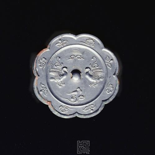 飛禽花卉紋葵花鏡藏品圖，第1張