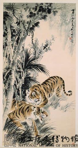 雙虎圖-國立歷史博物館-藏品資料-27205