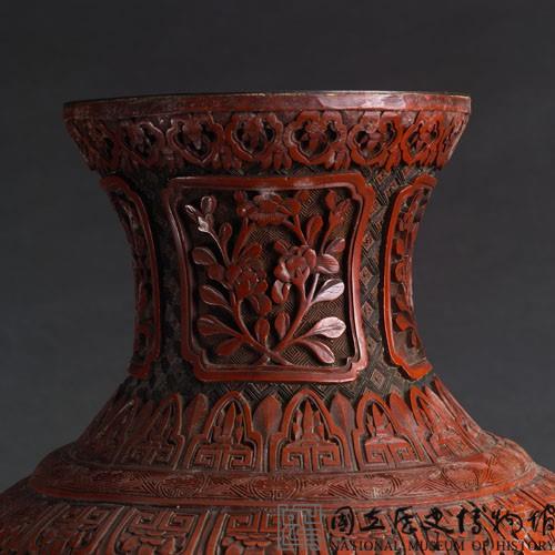 剔紅大花瓶藏品圖，第8張