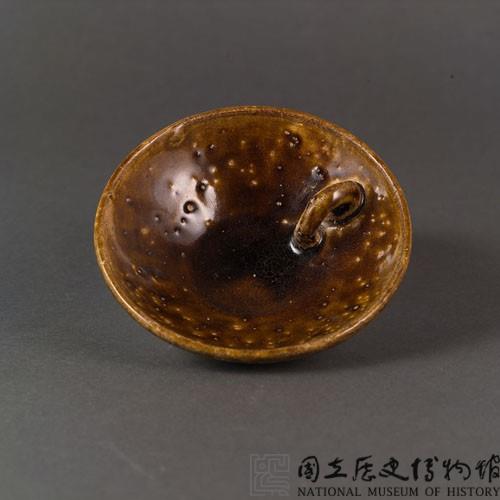 長沙窯青褐釉碗式油燈藏品圖，第6張