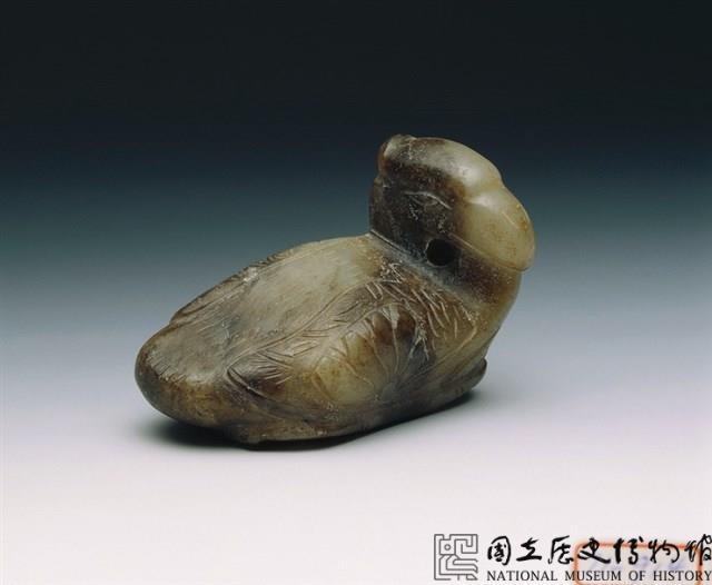 灰玉荷葉鴛鴦藏品圖，第2張