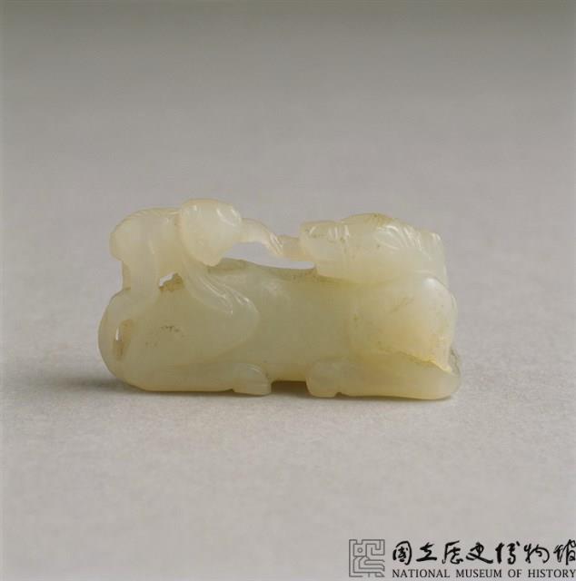 白玉「馬上封侯」擺件藏品圖，第2張