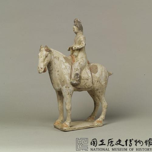 加彩人騎馬樂器俑藏品圖，第25張