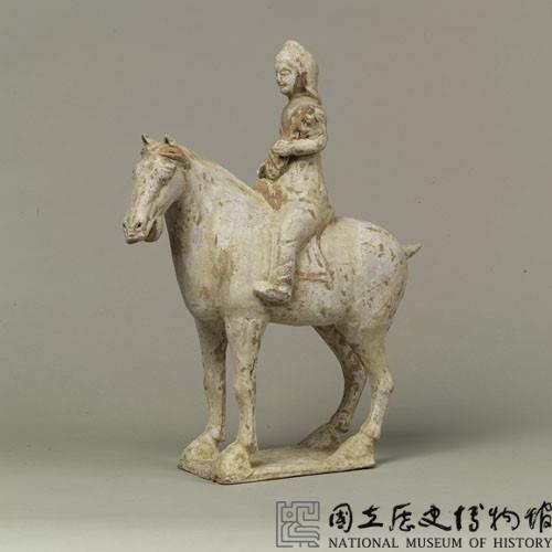加彩人騎馬樂器俑藏品圖，第20張