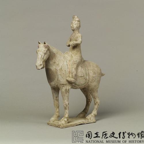 加彩人騎馬樂器俑藏品圖，第24張