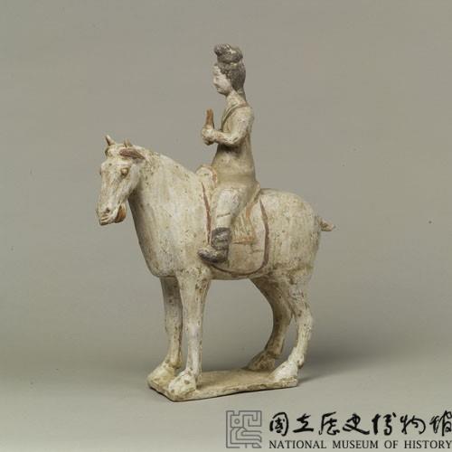 加彩人騎馬樂器俑藏品圖，第23張