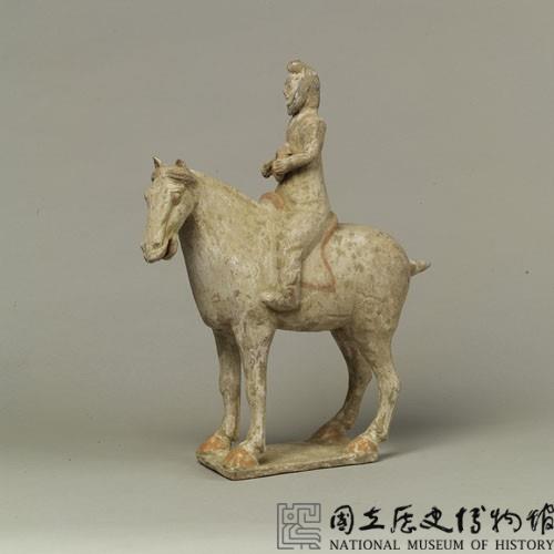 加彩人騎馬樂器俑藏品圖，第22張