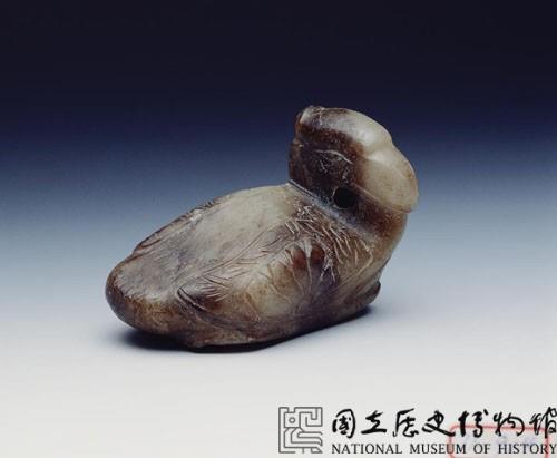 灰玉荷葉鴛鴦藏品圖，第1張