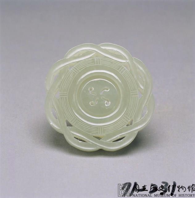 白玉卍字轉心法輪藏品圖，第1張