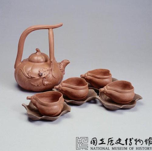 南瓜提樑茶具-國立歷史博物館-藏品資料-84-00557