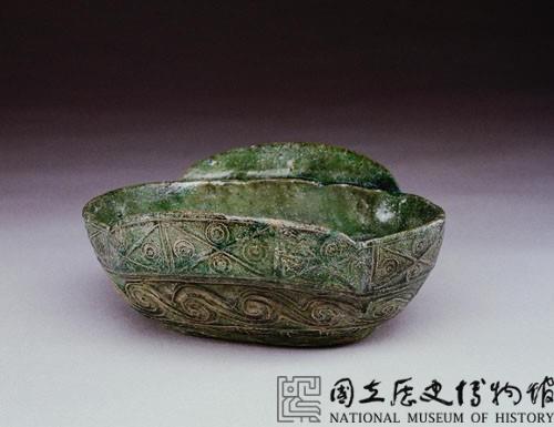 綠釉羽觴藏品圖，第1張