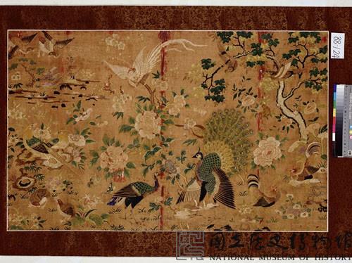 百鳥朝鳳（植物染蠶絲）藏品圖，第1張