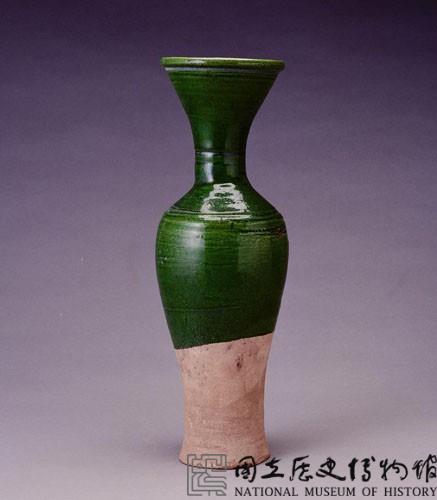 綠釉長頸瓶藏品圖，第1張