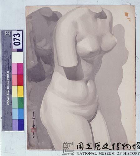 素描--石膏像藏品圖，第1張