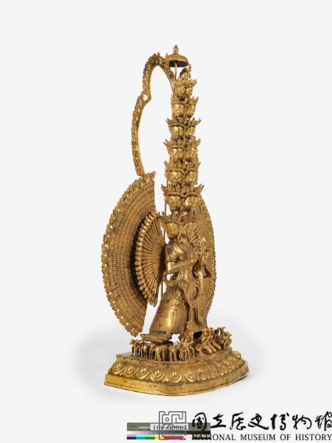 鎏金大白傘蓋佛母展立像藏品圖，第6張