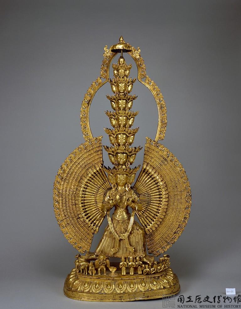 鎏金大白傘蓋佛母展立像藏品圖，第1張