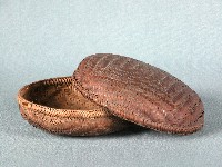 竹編珠寶盒-蓋藏品圖，第1張