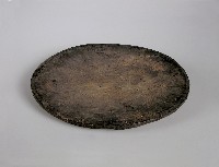圓形木彫肉盤藏品圖，第1張