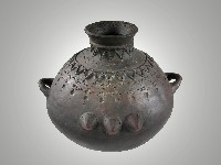 有耳太陽紋陶壺藏品圖，第2張