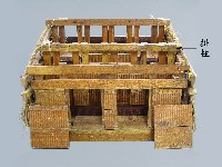 主屋模型(排柱)藏品圖，第1張