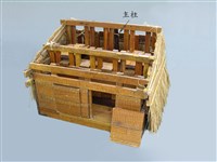 主屋模型(主柱)藏品圖，第1張