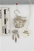 銀飾(龍形耳環)藏品圖，第1張